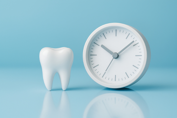 リテーナーを装着する時間を守るイメージ