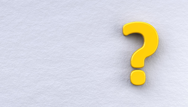 黄色いクエスチョンマーク